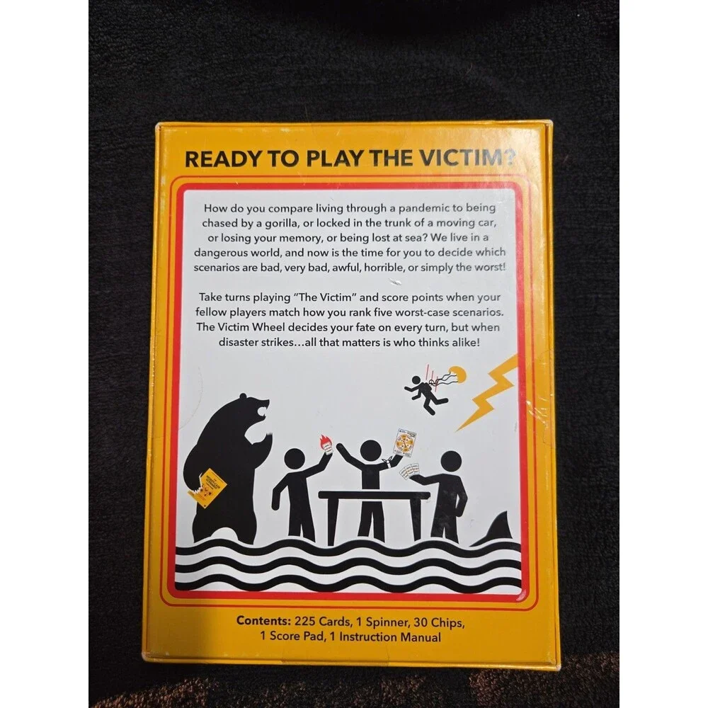 The Worst-Case Scenario Card Game by Moose Games – NEW & SEALED – Party Game